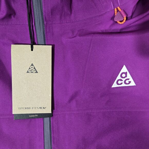 $500 Nike ACG Gore-Tex Misery Ridge Jacket Mens Large Purple Berry FV8641-505 L - Picture 3 of 11